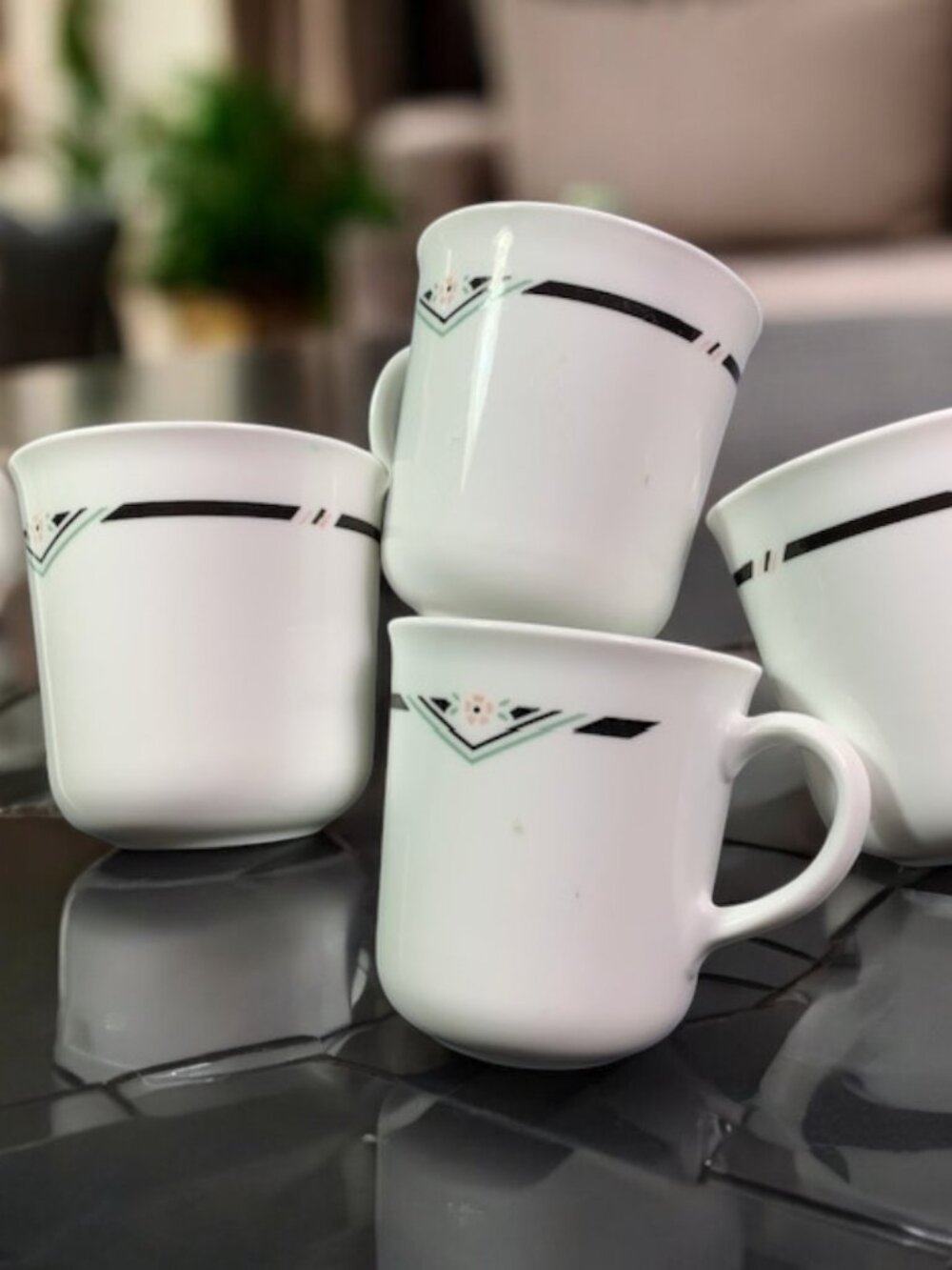 Corelle SET of 4 ZENITH Mugs